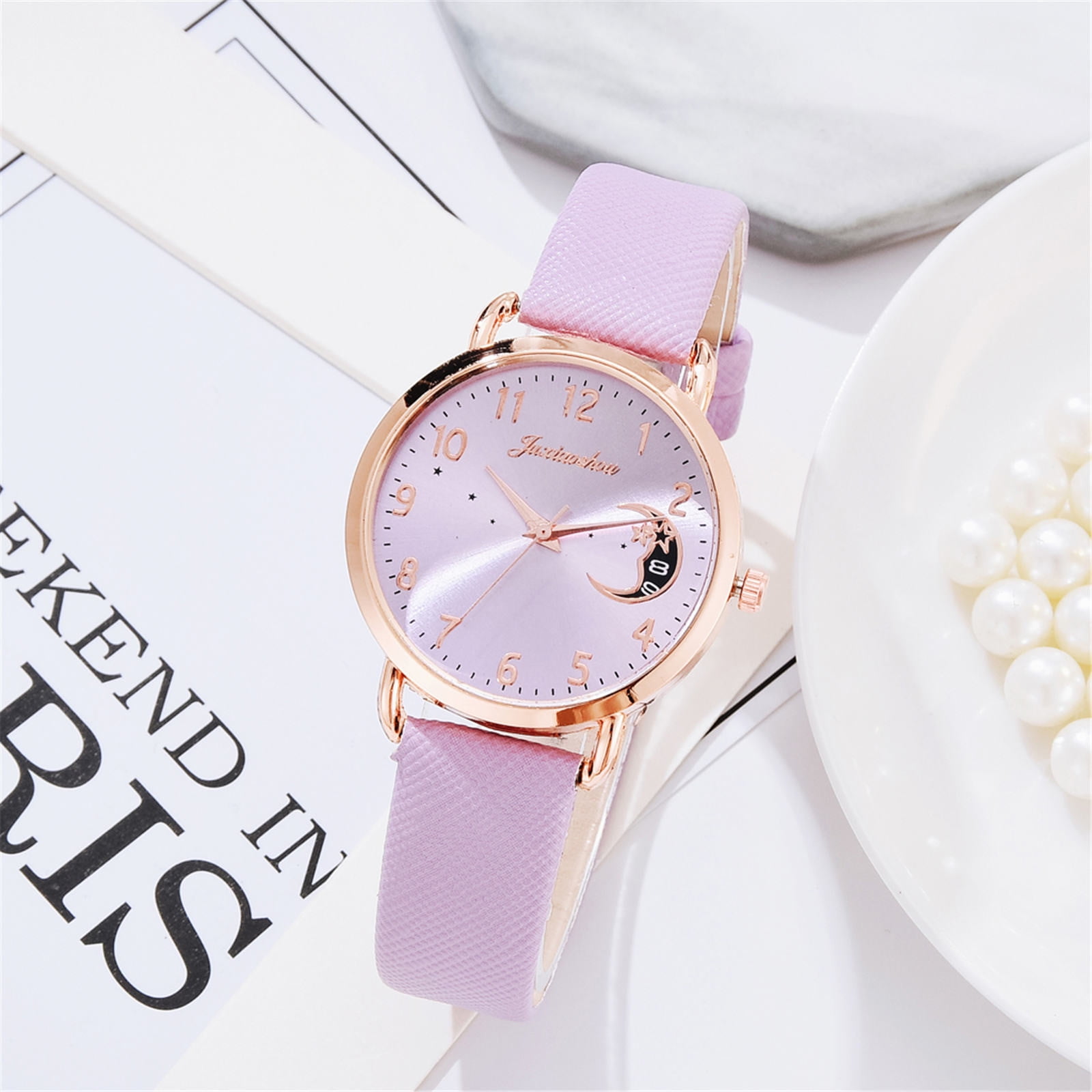 Holiday Savings Deals! Kukoosong Womens Watches Clearance Sale Prime  Transparent Color Plastic PVC Strap Dial Fashion Quartz Movement Watch  Ladies