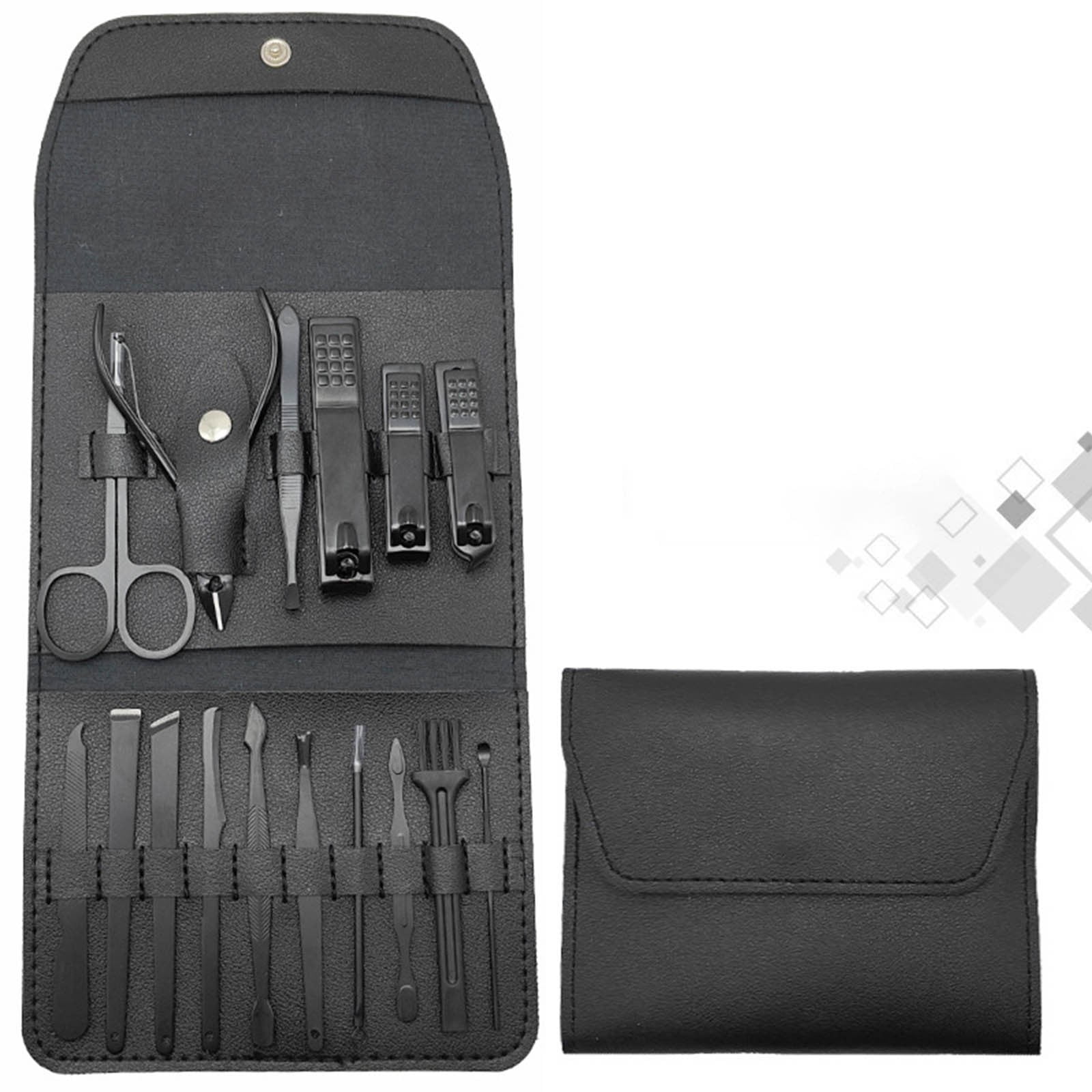 Holiday Savings! Dvkptbk 16pcs Stainless Steel Nail Clippers Set with