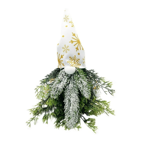 Holiday Savings FAMTKT Christmas Gnomes Doll Christmas Decorations Christmas Decorative Articles Christmas Window Decoration Green Plants with Lights Christmas Faceless Old Man Goblin Doll