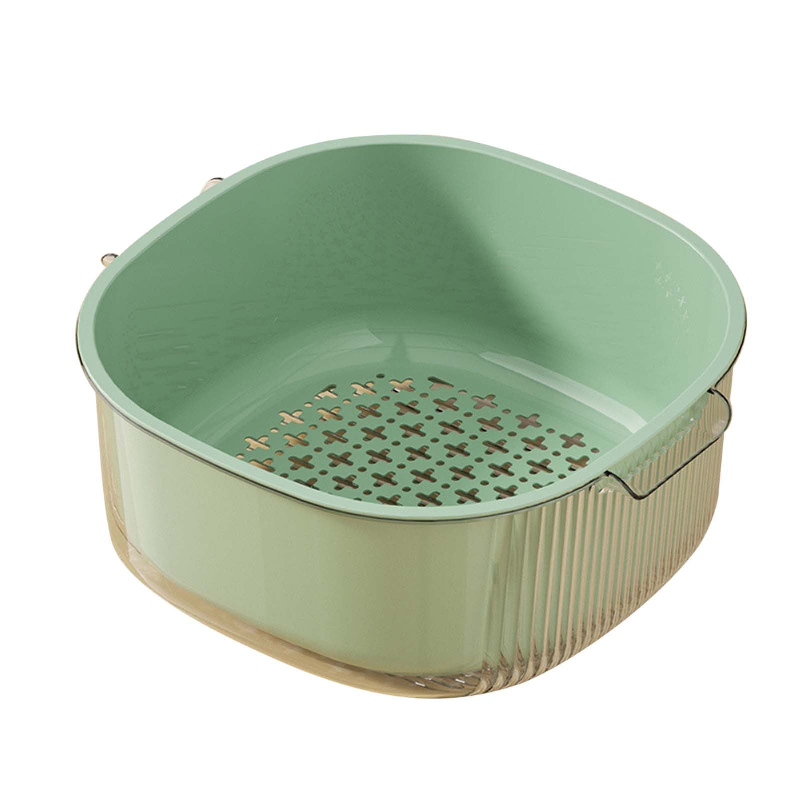 Holiday Savings! Feltree Drain Basket, Double Layer Drainage Basket