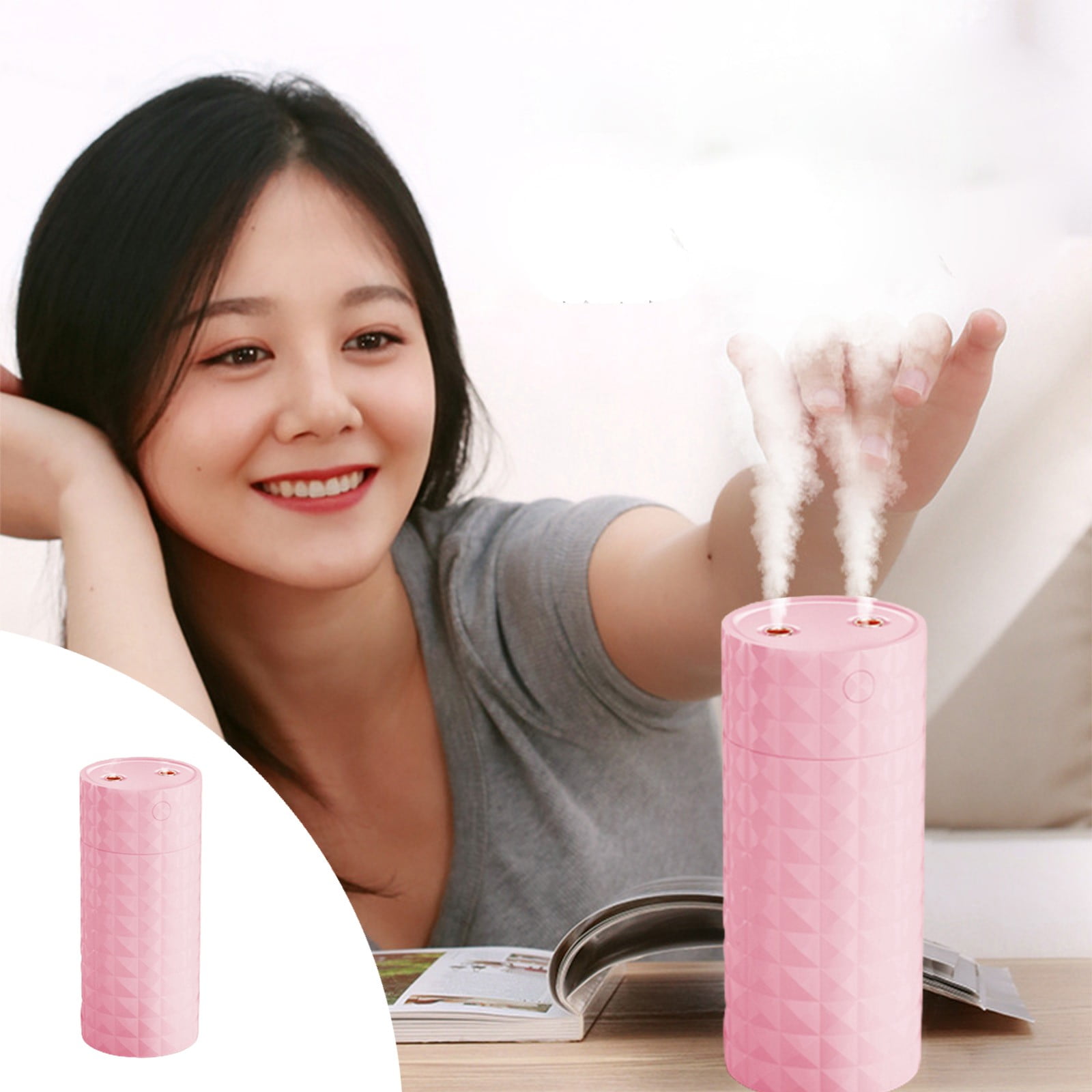 Holiday Savings! Feltree Humidifier, Bedroom Double Spray Humidifier