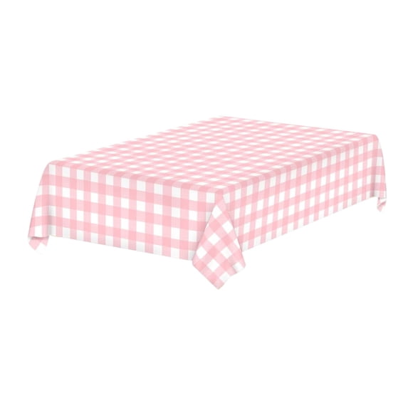 JOGZMZ Tablecloth All-round Protection Stylish and Convenient -thickened 54 X 108in Plaid Plastic Tablecloth Disposable Water Proof and Oil-proof Tablecloth 7 Colors