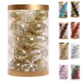 thumbnail image 1 of Staron 25Pcs Gold Christmas Ornaments, Christmas Tree Balls Ornaments for Xmas Christmas Tree 60mm/2.36" Shatterproof Christmas Balls for Holiday Wedding Party Christmas, 1 of 6