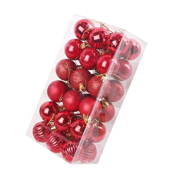 Staron 36Pcs Red Christmas Ornaments, Christmas Tree Balls Ornaments for Xmas Christmas Tree 40mm/1.57" Shatterproof Christmas Ornaments Hanging Balls for Holiday Christmas