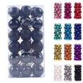 thumbnail image 1 of Staron Black Christmas Ornaments, 36Pcs Christmas Tree Balls Ornaments for Xmas Christmas Tree Decorations 40mm/1.57" Christmas Ornament Balls for Holiday Wedding Party, 1 of 3