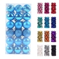 thumbnail image 1 of Staron Sky Blue Christmas Ornaments, 36Pcs Christmas Tree Balls Ornaments for Xmas Christmas Tree Decorations 40mm/1.57" Christmas Ornament Balls for Holiday Wedding Party, 1 of 3