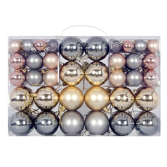 Holiday Savings! Titcea 100Pcs Christmas Balls Ornaments, Shatterproof Hanging Christmas Ball Ornaments, Shiny and Polshed Xmas Tree Ornaments for Holiday Wedding Party Decorations, Christmas Gifts