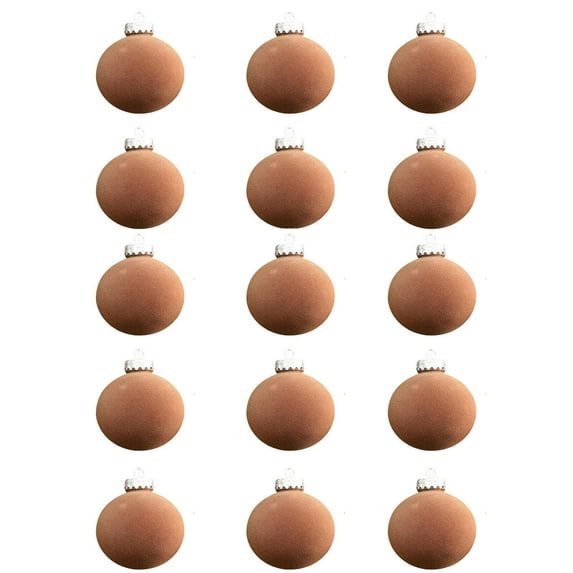 Holiday Savings! Titcea 15 Pcs Velvet Christmas Balls Flocked Christmas Tree Ball Ornaments Plastic Balls Xmas Decorative Hanging Ornaments Christmas Tree Decoration 3.15 Inch