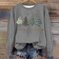thumbnail image 1 of Titcea Christmas Sweatshirts for Women Long Sleeve Crew Neck Christmas Tree Print Shirts Loose Comfort Casual Tops, Gifts for Her, 1 of 4