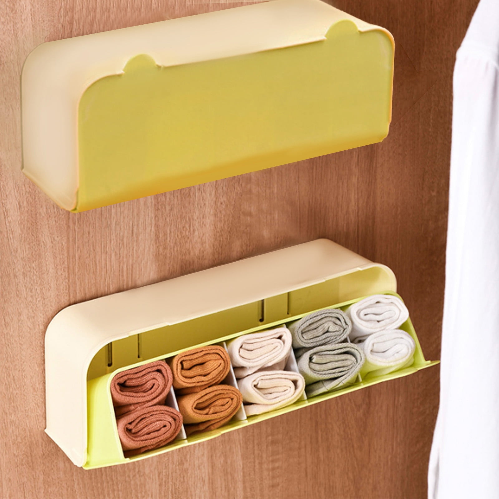 Holiday Savings! WJSXC Side-opening Underwear Storage Drawer Debris Sorting  Box Data Line Storage BoxMulti-Purpose Large-Capacity Underwear Socks  Organizer Yellow 