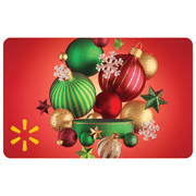 Holiday Scarlet Baubles Walmart eGift Card