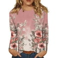 thumbnail image 1 of Holiday Scrubs Tops for Women Wedding Classic Fall T Shirt Short Sleeve Crop Linen, 1 of 5