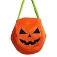 thumbnail image 1 of Holiday Season Velvets Candy Bag Oversized Pumpkin Design Seasonal Party Essential Party Accessory For Candy Collection Gatherings, 1 of 8