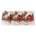 thumbnail image 1 of Holiday Seasonal Tapestry Decorative Christmas Window Valance 60" X 15", 1 of 2