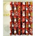 thumbnail image 1 of Holiday Seasons 13-Piece Christmas Time Shower Curtain with Hooks, Red, 72x72 Inches, 1 of 1