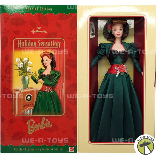 Tree Trimming Barbie Holiday Special Edition Doll 1998  Barbie holiday edition 1998 display picture 1
