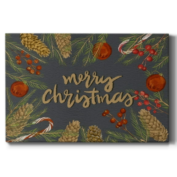 Holiday Sentiment I- Gallery Wrapped Canvas