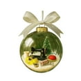 thumbnail image 1 of Holiday Sewing Snow Globe Ornaments Clear Christmas Decorations Festive Hanging for Tree and Craft Room Enhancements, 1 of 8