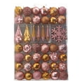 thumbnail image 1 of Holiday Shatterproof, 52 Count Christmas Tree Ornament Box Set, 80mm to 150mm with Reusable Tray, 1 of 11