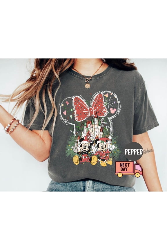 Holiday Shirt, 2024 Mickey'S Very Merry Holiday Party Shirt, Disney Holiday Family Shirt, Magic Kingdom Holiday Gift, S-5XL Shirt