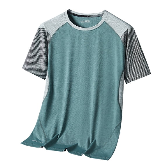 Holiday Shirt for Men Running Short Sleeve Suitable Short Sleeve Mesh Sports Rugby Shirt for Men,Green,3XL