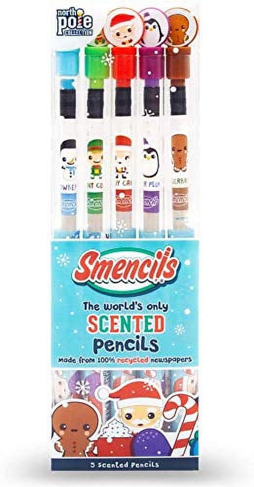 Holiday Smencils - HB #2 Scented Fun Pencils, 5 Count - Stocking