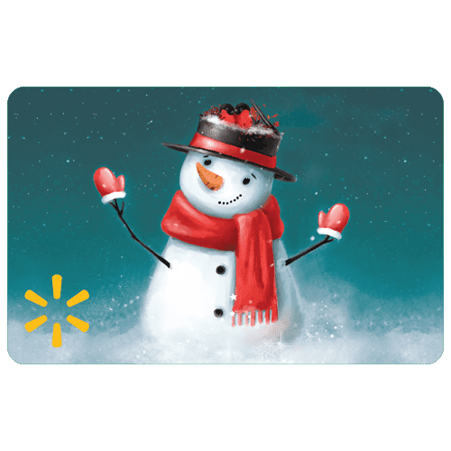 Holiday Snowy Snowman Walmart eGift Card