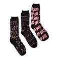 thumbnail image 1 of Holiday Socks Oh Snap Gingerbread Man Candycane Mens 3 Pair Crew Socks OSFM, 1 of 1
