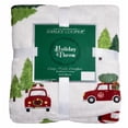 thumbnail image 1 of Throw Blanket Polyester Red Truck, Camper, Christmas 50 x 60 inches Multi-Color Ashley Cooper, 1 of 8