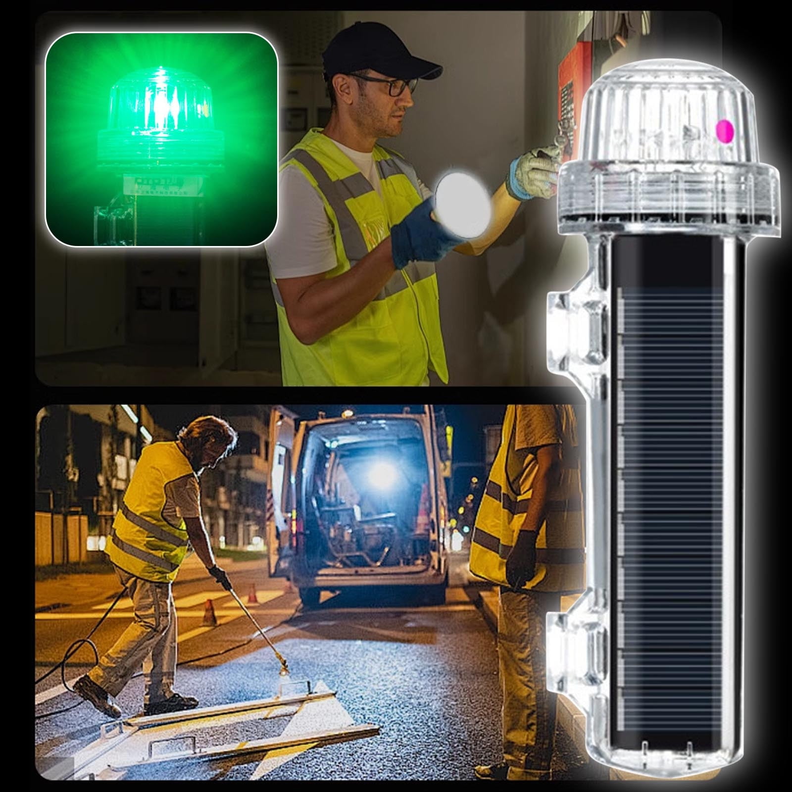 Your Holiday Solar Led Flare Safety Light Guard Approved Safety Kit ...