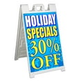 thumbnail image 1 of Holiday Specials 30 Percent Off (24" X 36") Standard A-Frame Signicade, Includes Decal Applied To Stand, 1 of 4