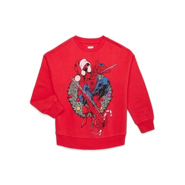 Holiday Spider-Man Boys Graphic Print Sweatshirt, Sizes 4-18