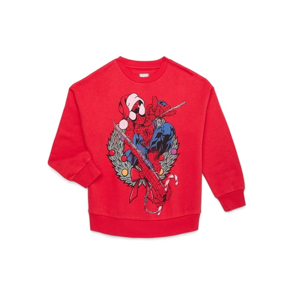 Holiday Spider-Man Boys Graphic Print Sweatshirt, Sizes 4-18