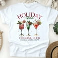 thumbnail image 1 of Holiday Spirit Cocktail Club T-Shirt | Fun Party Drink Graphic Tee for Adults, White, Size S, 1 of 6