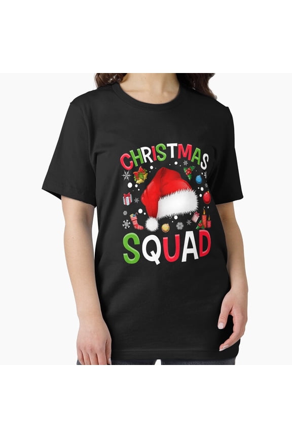 Holiday Squad Funny Family Matching Pajamas Boys Girls Retro Unisex T-Shirt, up to size 5XL