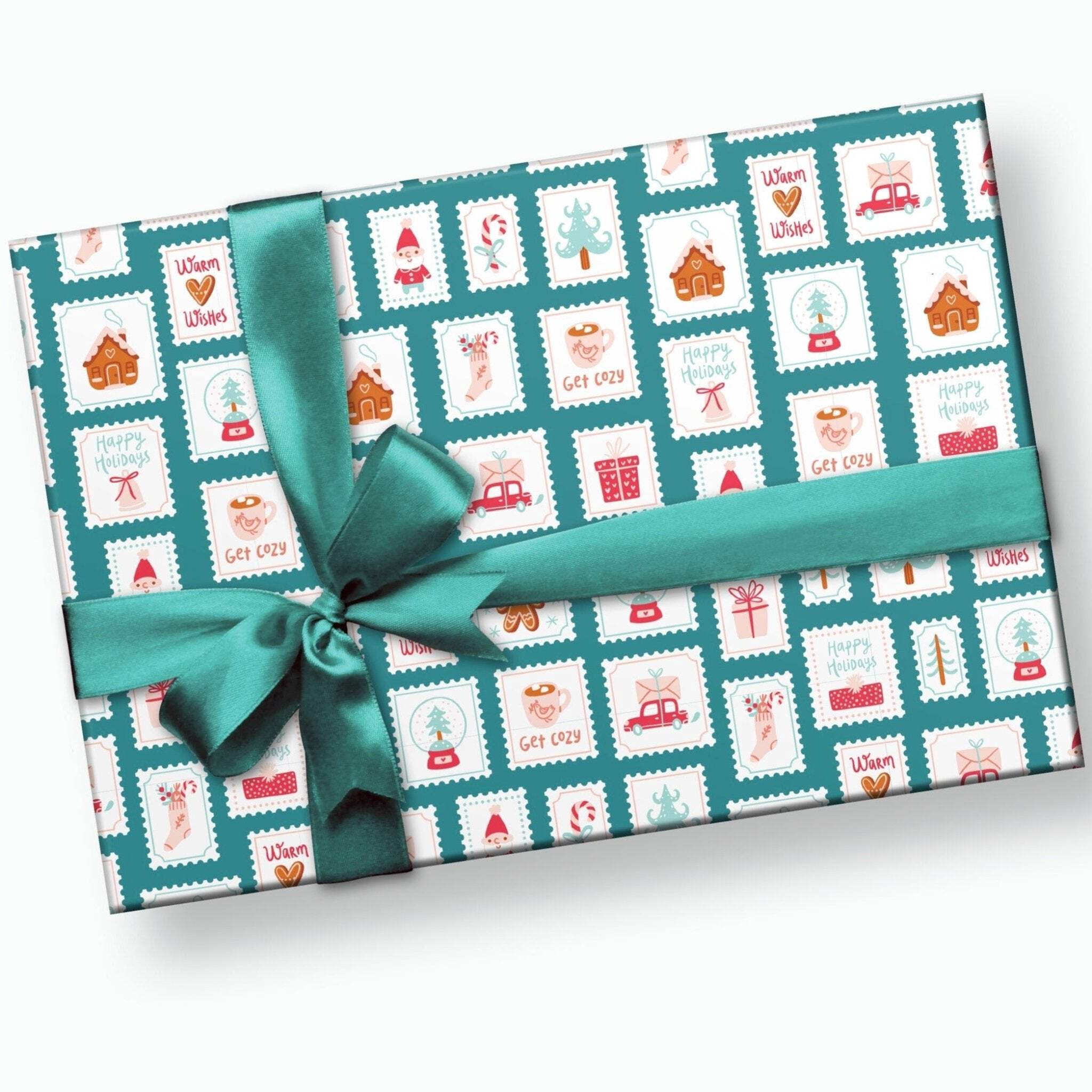 Wrapped Stamp Holiday Stamps Gift Wrap - Walmart.com