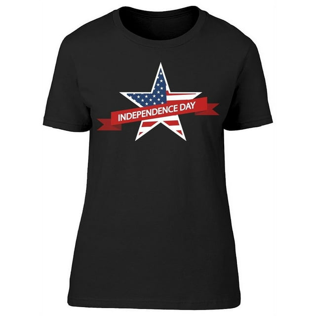 Holiday. Star And Ribbon
 T-Shirt Women -Image by Shutterstock, Female x-Large