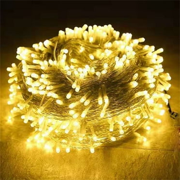 Holiday String Lights 33ft 100 LED Connectable Plug in Fairy String Lights for Tree Wedding Party Xmas Home Garden Decoration, Warm White