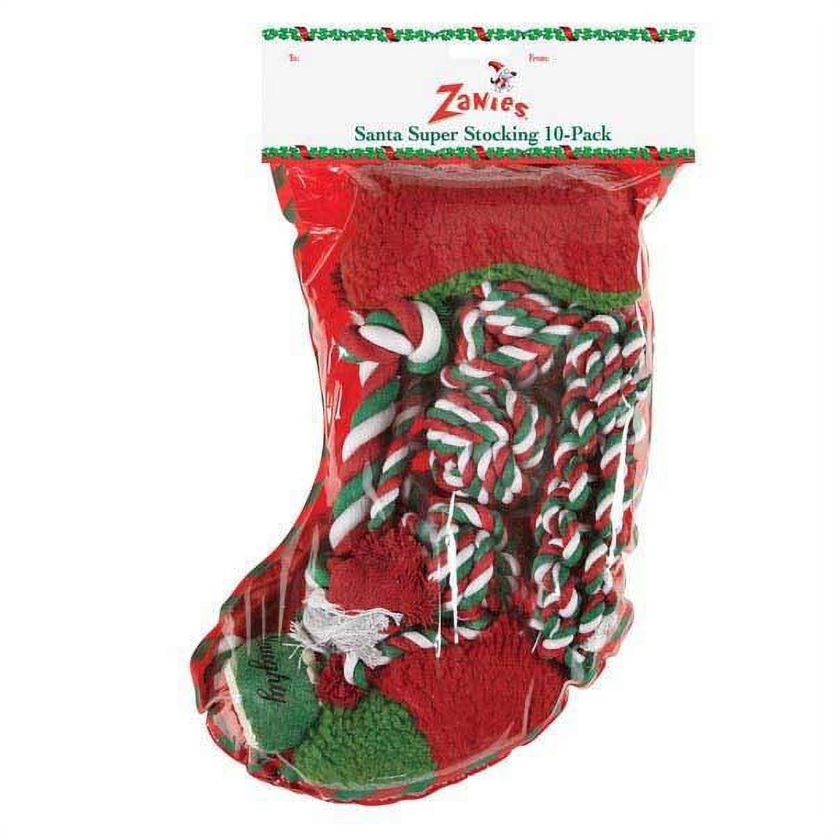Holiday Super Stocking For Dogs Includes TEN Dog Toys Festive Christmas