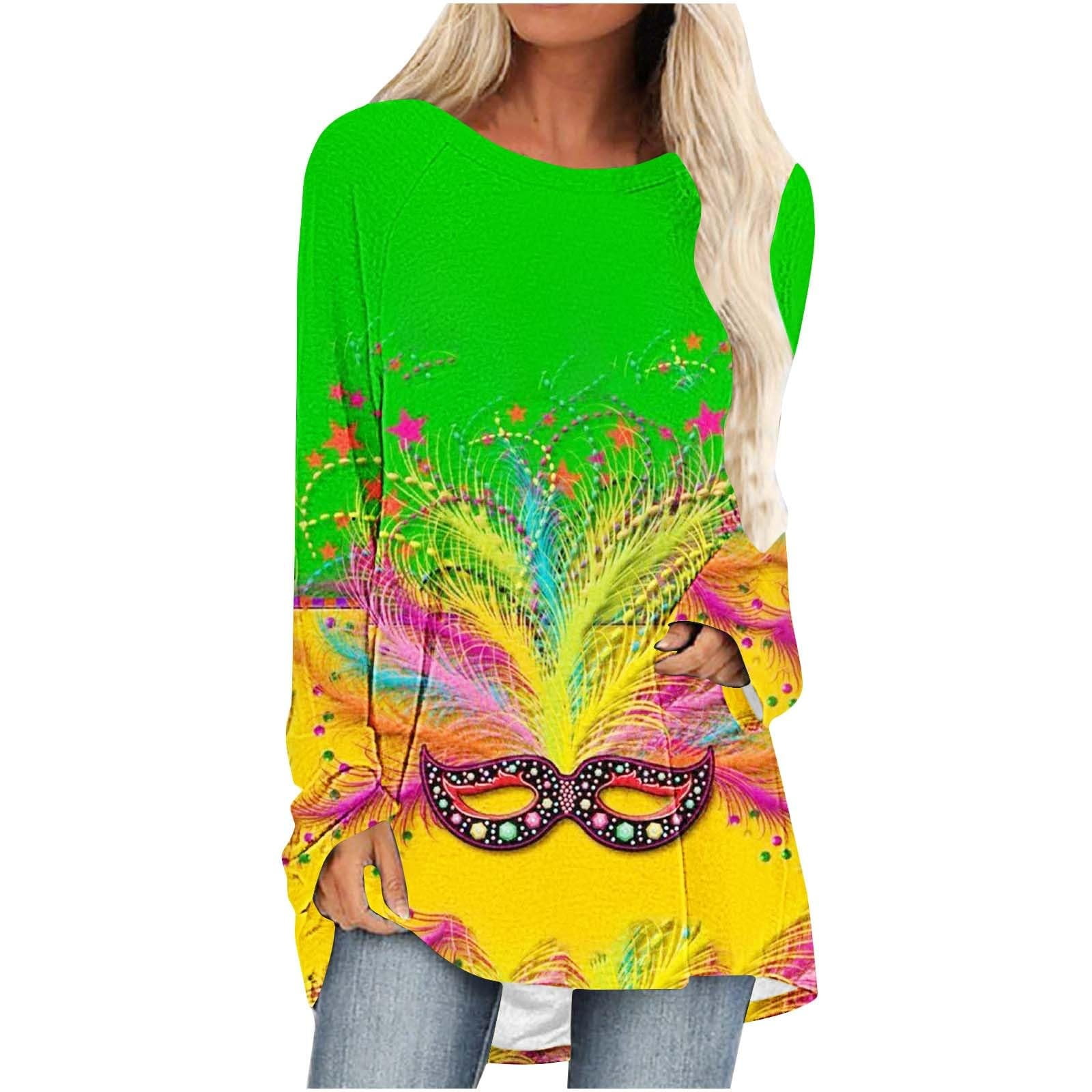 mardi gras casual shirts