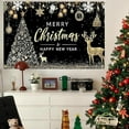 thumbnail image 1 of Holiday Tapestry Christmas Wall Decor Festive Room Decoration Polyester Fabric Hanging Art Seasonal Home Accent Large Wall Covering Gift, 1 of 5