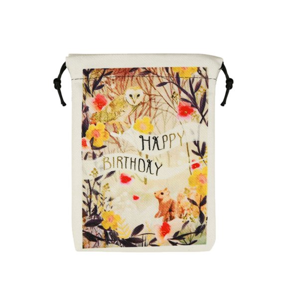 Holiday Themed Decorative Polyester Bags Space Saving Storage Solution 13x18cm