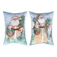thumbnail image 1 of Holiday Tidings - Santa Climaweave Pillow 13" x 18", 1 of 1
