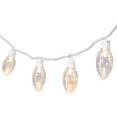 Holiday Time 100Count Iridescent Blush Smooth C9 LED Christmas Lights