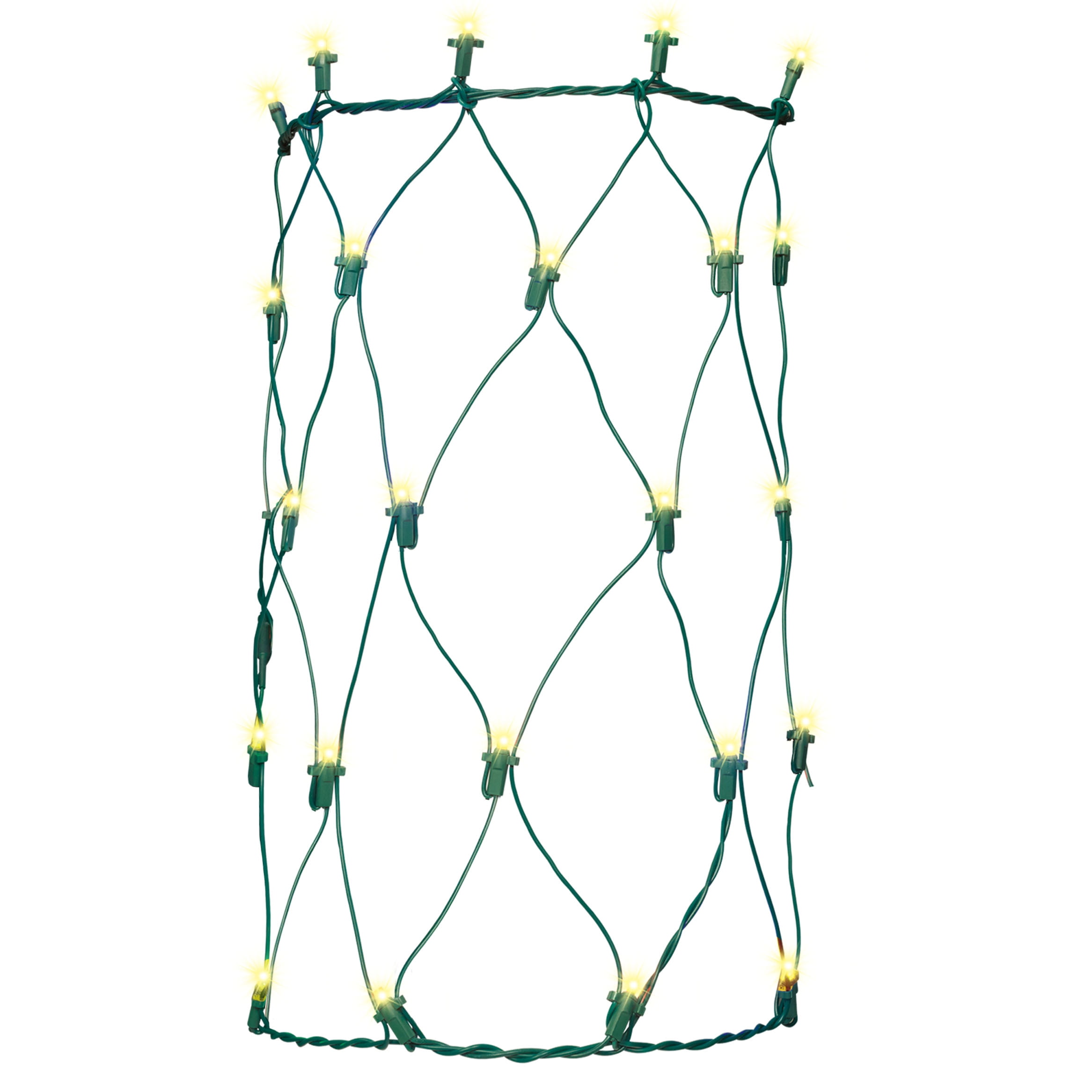 Holiday Time 100Count Warm White LED Tree Trunk Net Christmas Lights