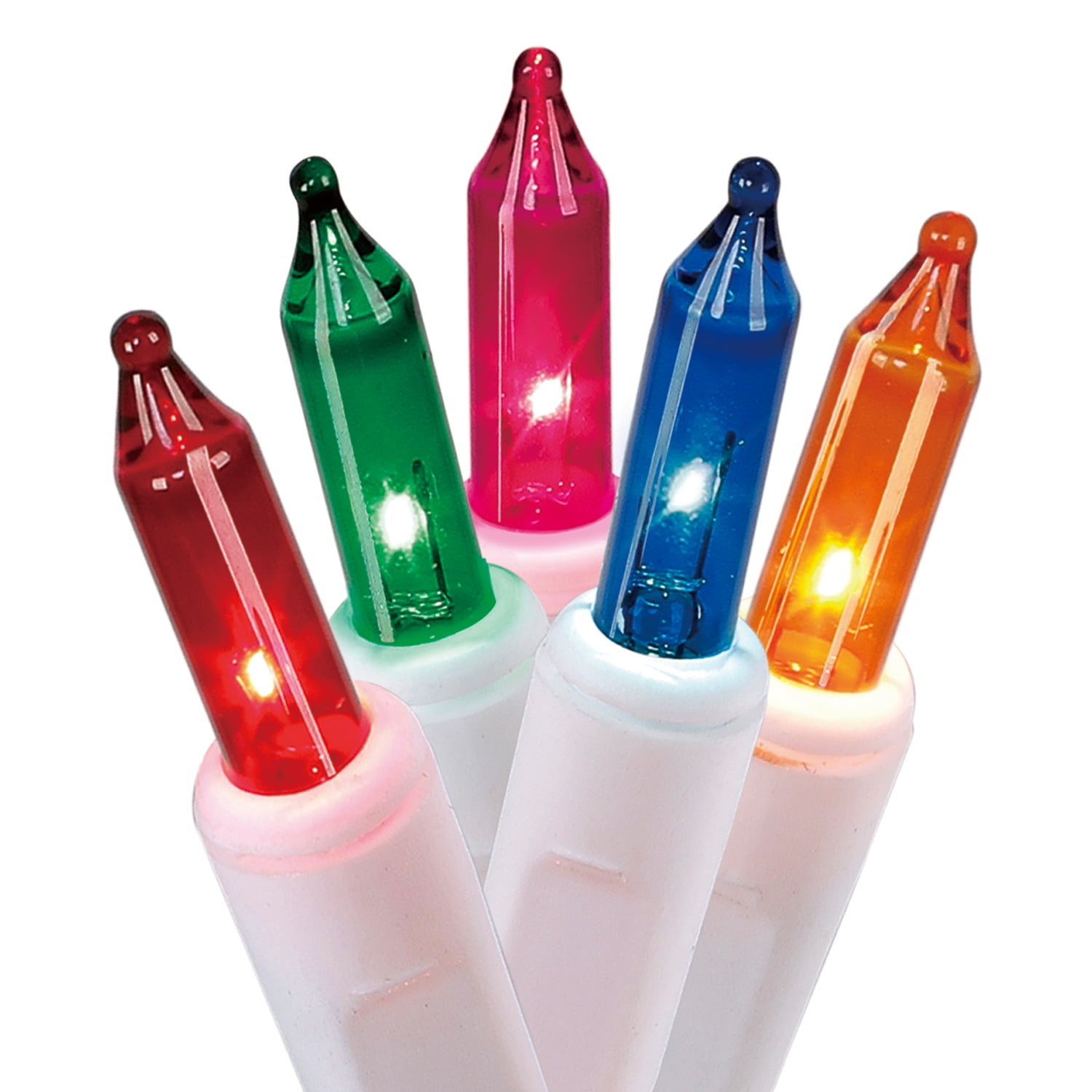 Holiday Time 100ct Multi-color Incandescent Mini Lights Holiday ...