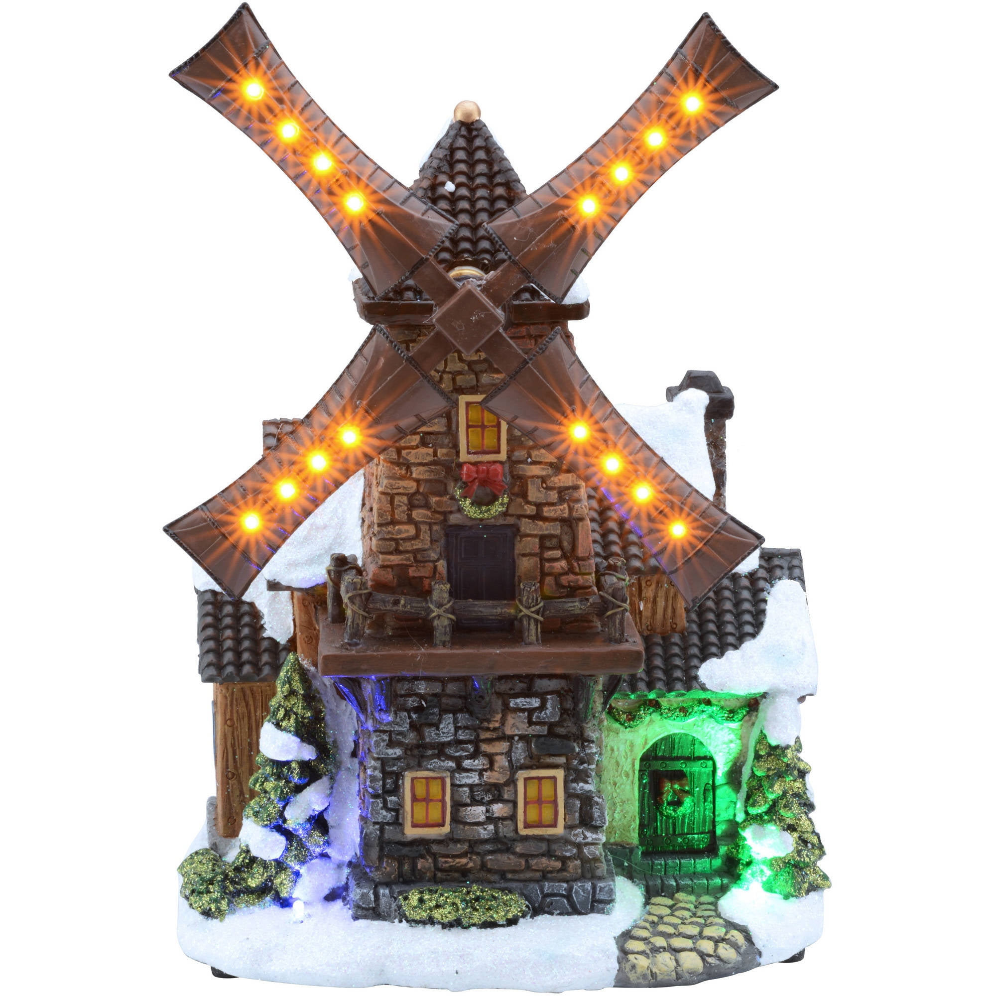Holiday Time 11" LED Windmill Christmas Village
