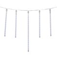thumbnail image 1 of Holiday Time 12-Count Cool White LED Dripping Icicle Christmas Lights, 16-feet, 1 of 4