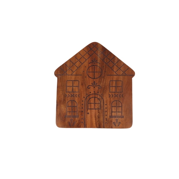 Holiday Time 13 in Gingerbread House Serving Board