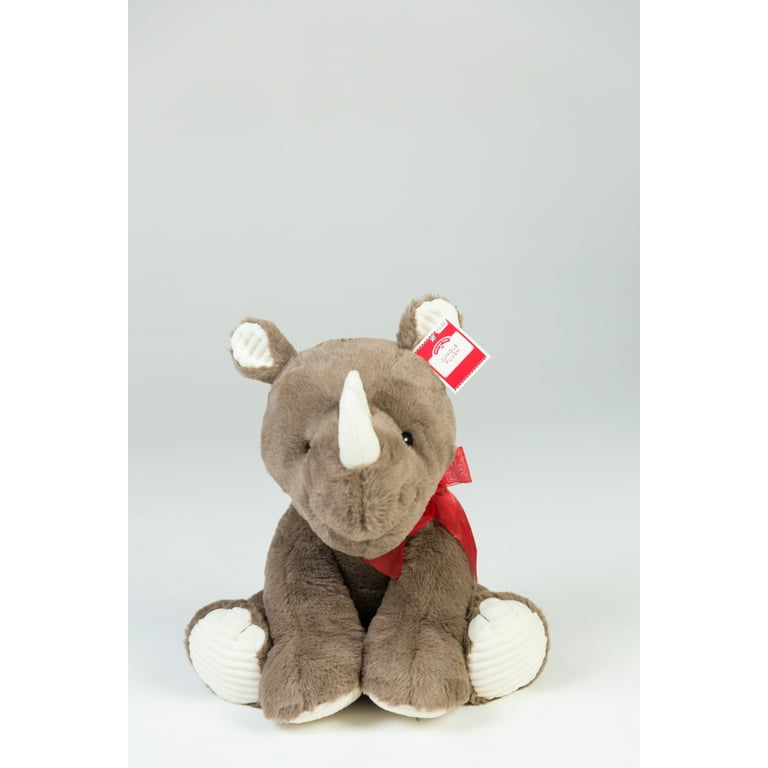 Holiday Time 14.5in Plush Sitting Rhino with Bow Walmart